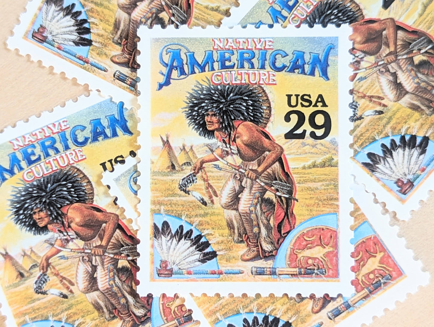 5 Native American Culture stamps, 1994 Unused Postage Stamps, 29 Cent Stamps, Legends of the West