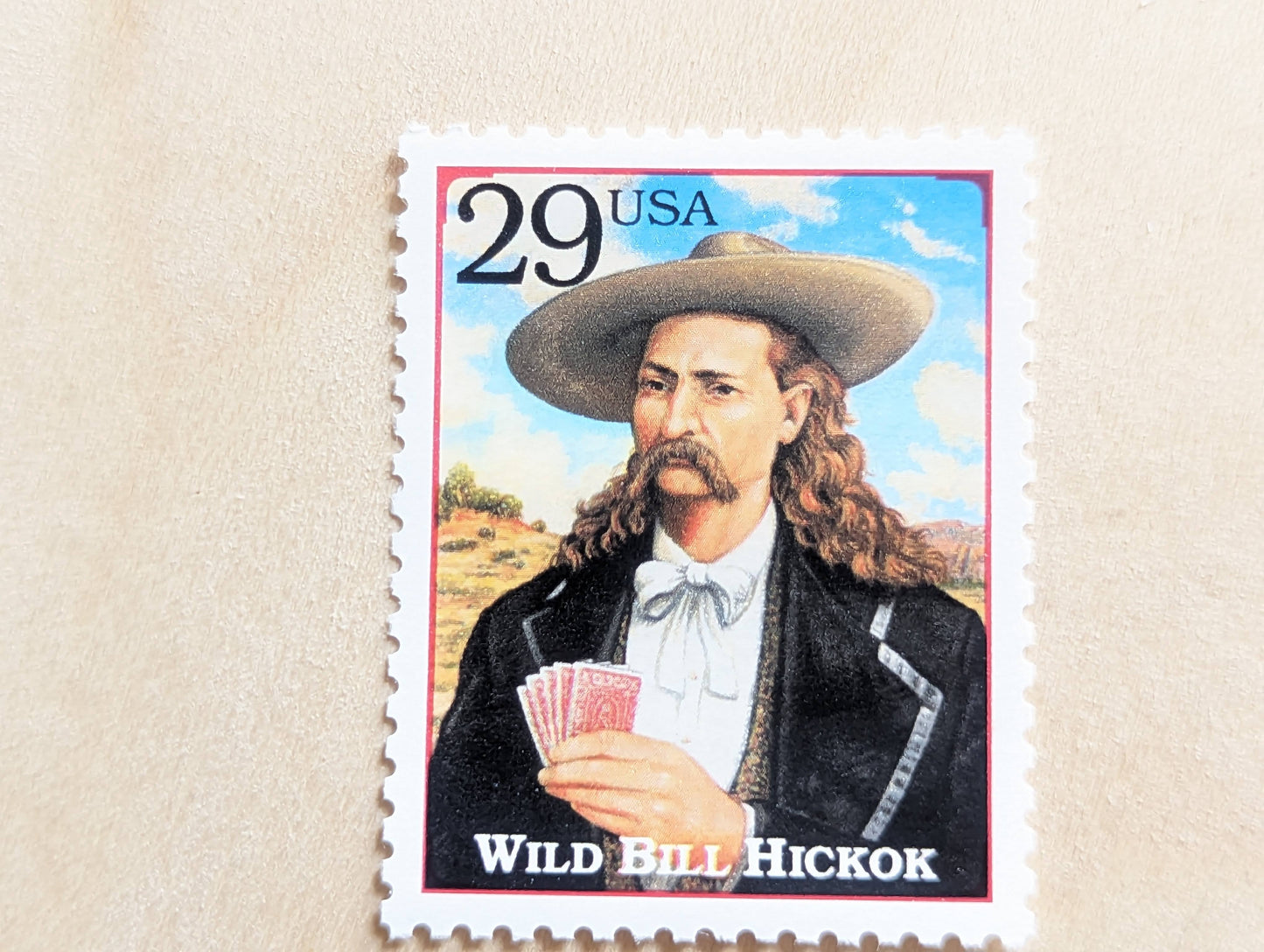 5 Wild Bill Hickok stamps, 1994 Unused Postage Stamps, 29 Cent Stamps, Legends of the West