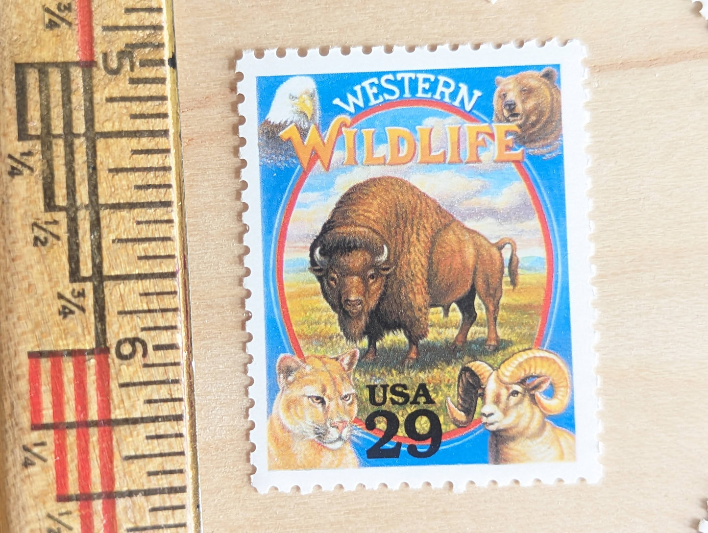 5 Western Wildlife stamps, 1994 Unused Postage Stamps, 29 Cent Stamps, Legends of the West