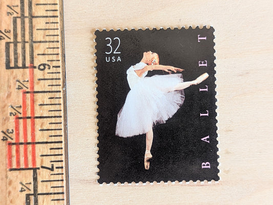 Ballet, Vintage Unused USPS 32 Cent Postage Stamps, American Ballet Stamps, 1998, Gummed