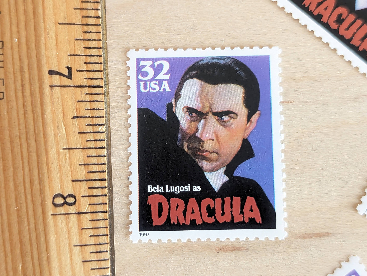 5 Dracula Stamps, 32 Cent, Unused Postage Stamps, Classic Movie Monsters