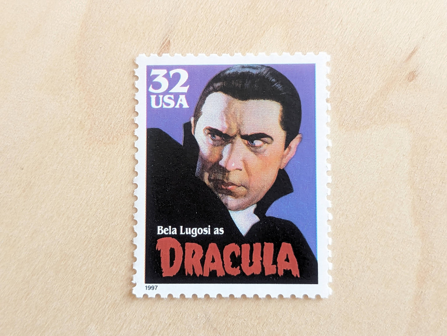 5 Dracula Stamps, 32 Cent, Unused Postage Stamps, Classic Movie Monsters