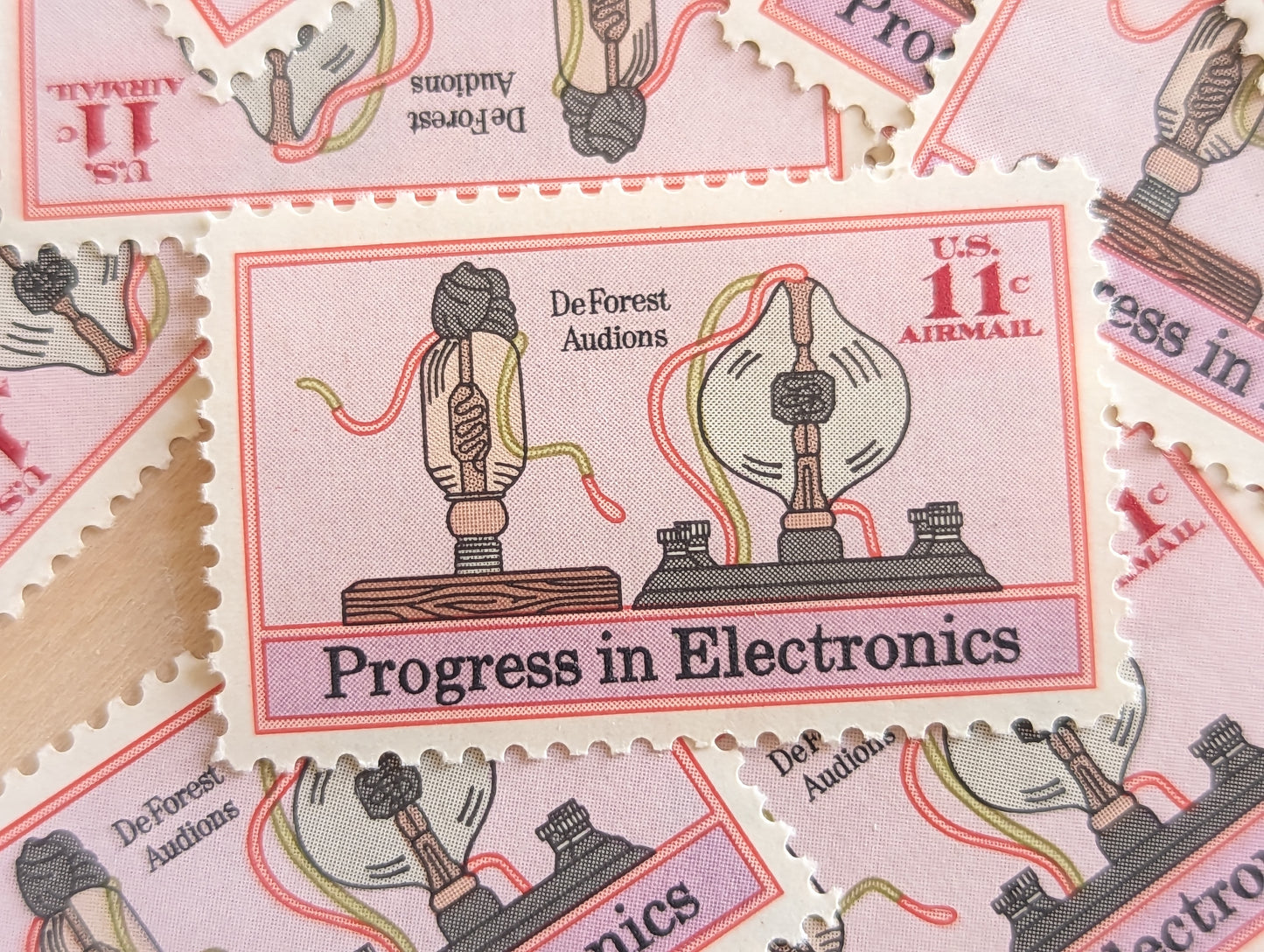 Progress in Electronics, Vintage Unused USPS 11 Cent Postage Stamps, Progress in Electronics Stamps, 1973, Gummed