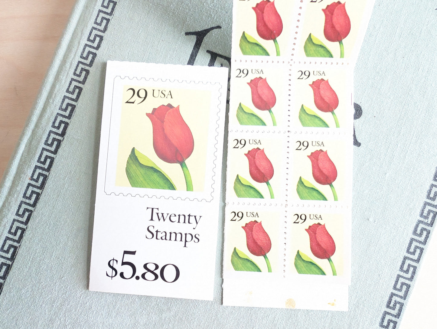 Tulip, Vintage Unused USPS 29 Cent Postage Stamps, Tulip Stamps, 1991, Gummed