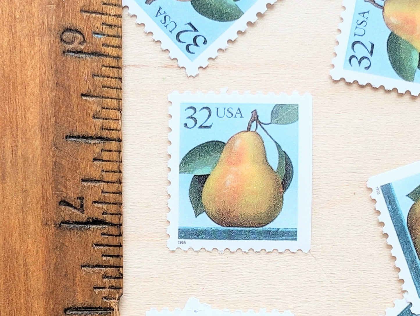 10 Pear Stamps, 1995 Unused Postage Stamps, 32 Cent Stamps