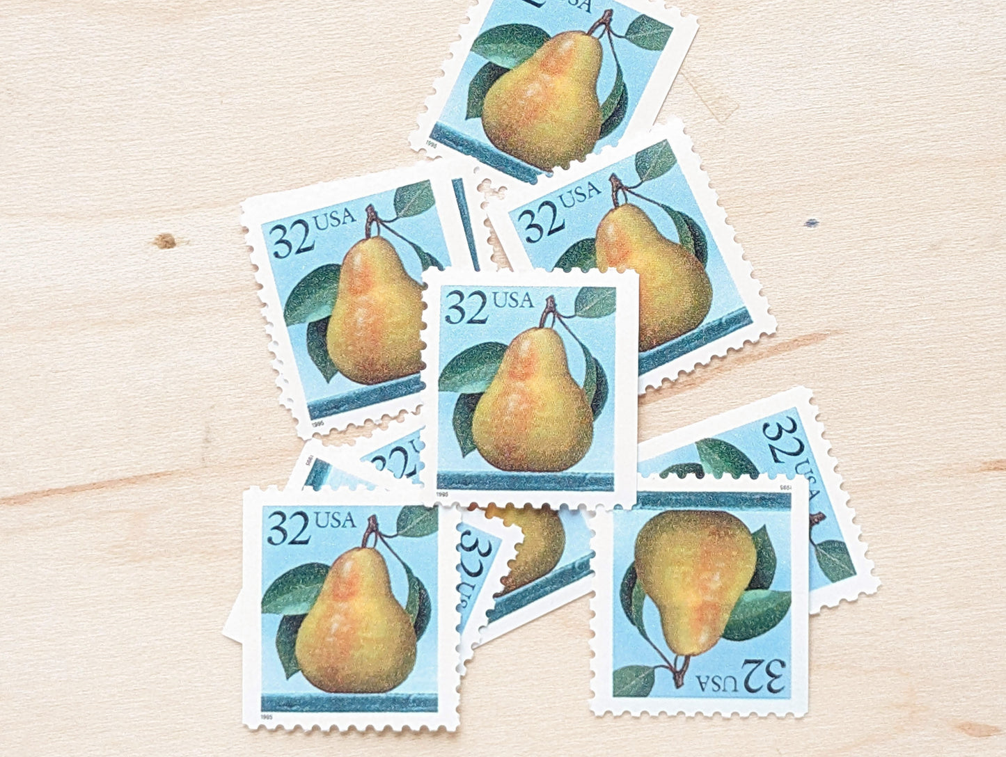 10 Pear Stamps, 1995 Unused Postage Stamps, 32 Cent Stamps