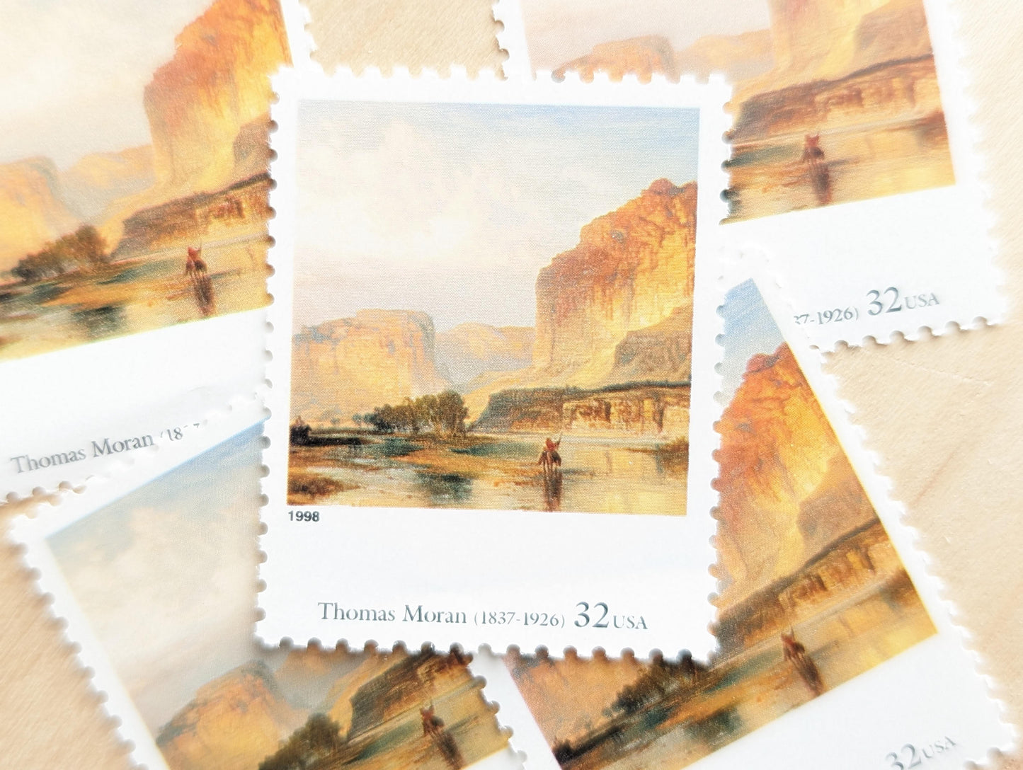 5 Western Landscape by Thomas Moran 32 Cent, Four Centuries of American Art Postage Stamps, Unused US Postage Stamps, 1997