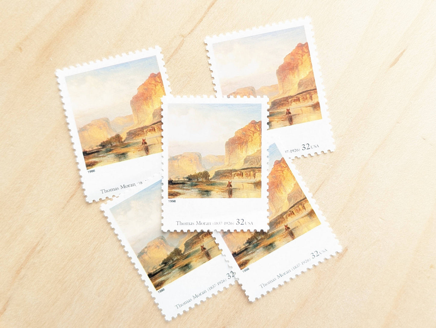 5 Western Landscape by Thomas Moran 32 Cent, Four Centuries of American Art Postage Stamps, Unused US Postage Stamps, 1997