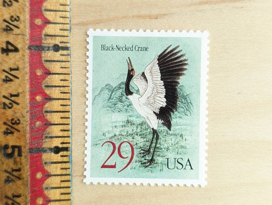 10 Black-Necked Crane Stamps, 29 Cent Unused US Stamps, 1994