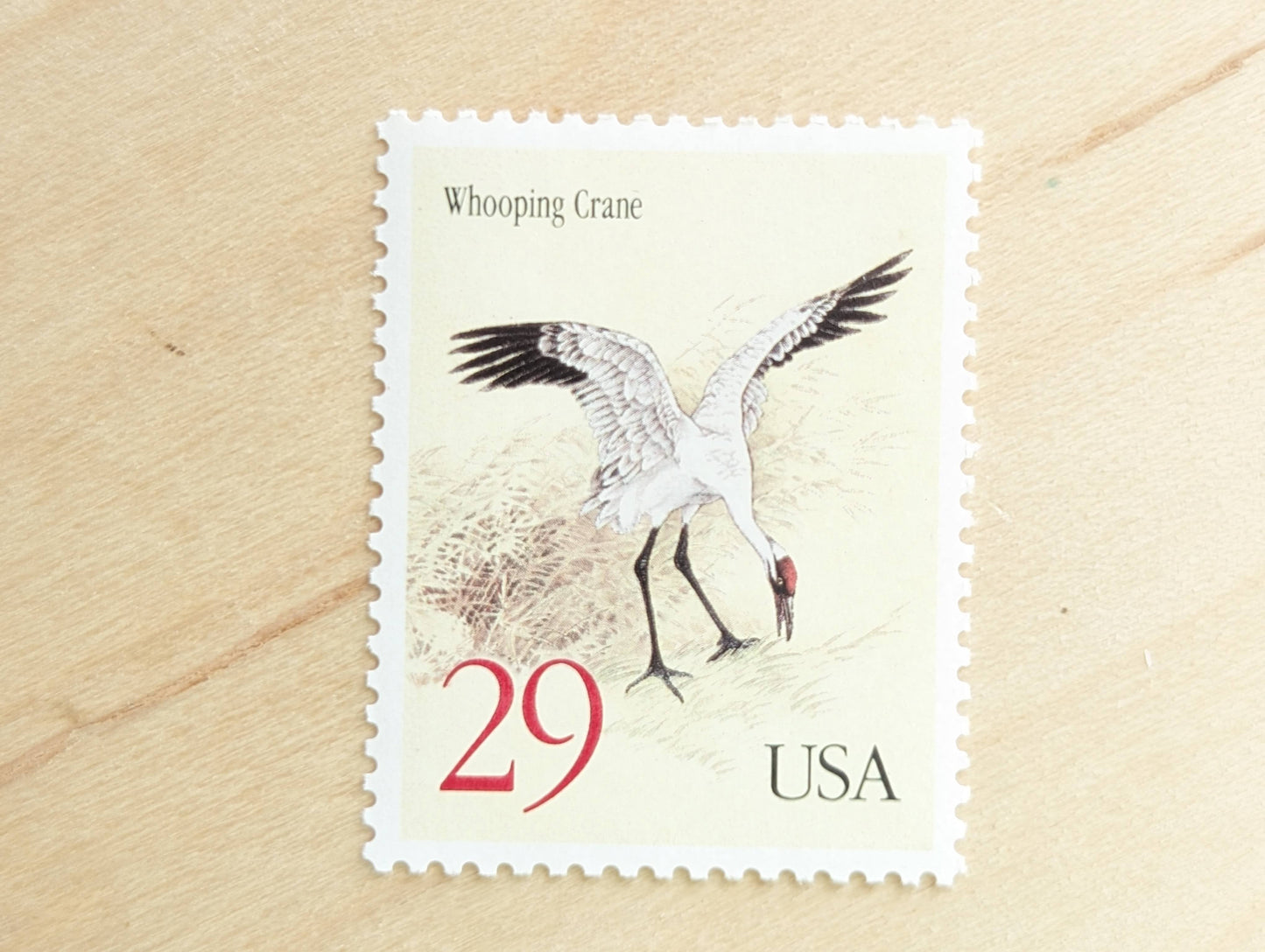 10 Whooping Crane Stamps, 29 Cent Unused US Stamps, 1994