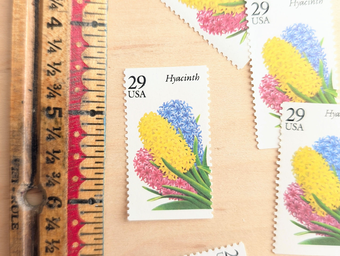 5 Hyacinth Stamps, Unused Postage Stamps, 29 Cent Stamps, Flower Stamps