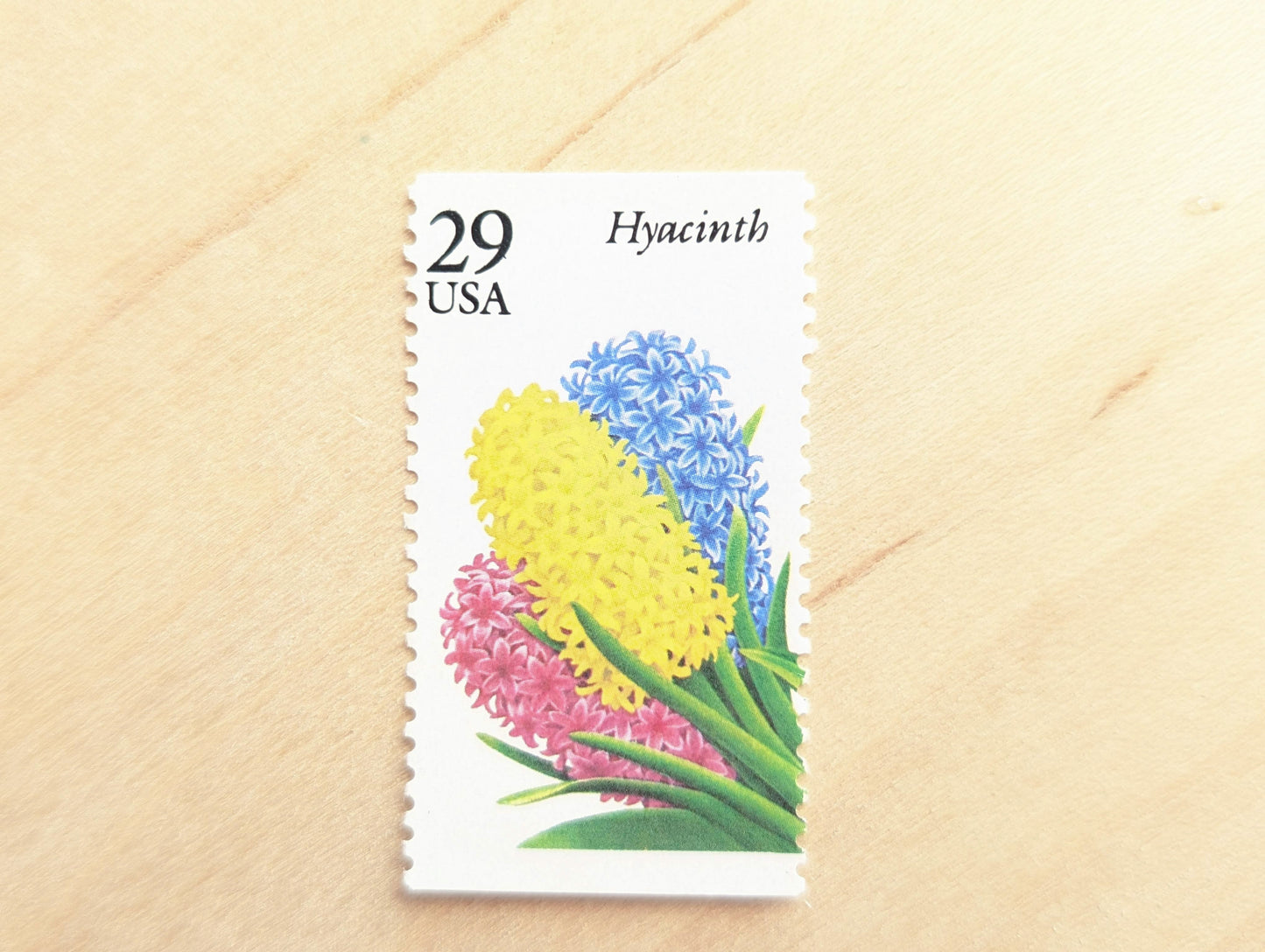 5 Hyacinth Stamps, Unused Postage Stamps, 29 Cent Stamps, Flower Stamps