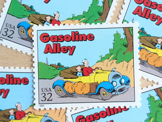 5 Gasoline Alley Stamps, 32 Cent, 1995 Comic Strip Classics, Unused Postage Stamps