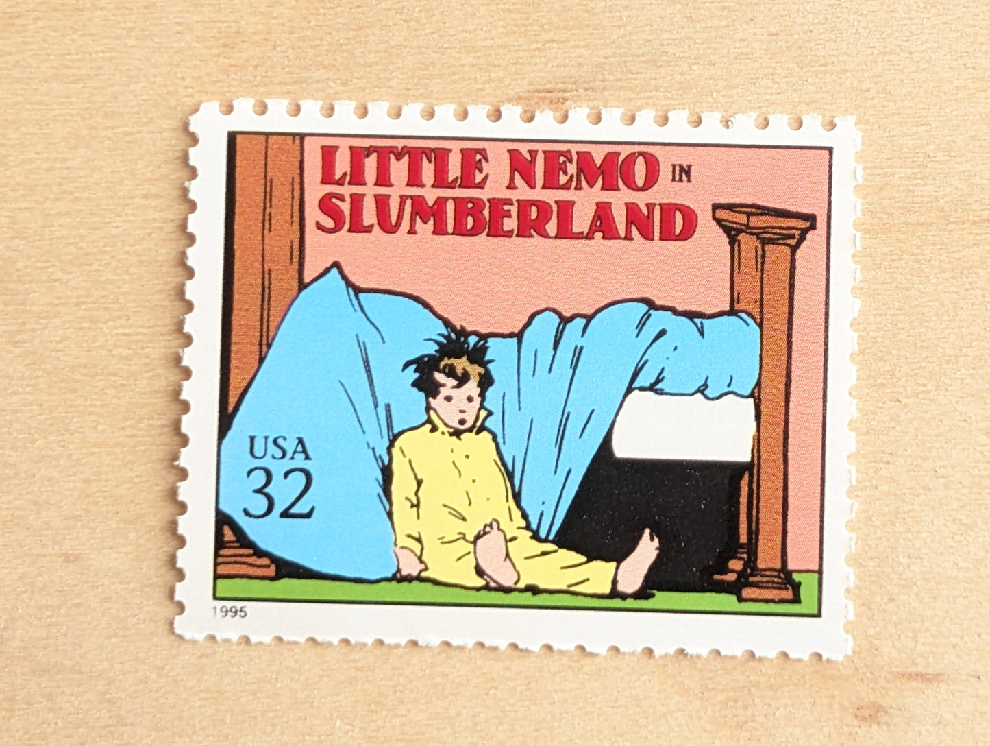 5 Little Nemo Slumberland Stamps, 32 Cent, 1995 Comic Strip Classics, Unused Postage Stamps