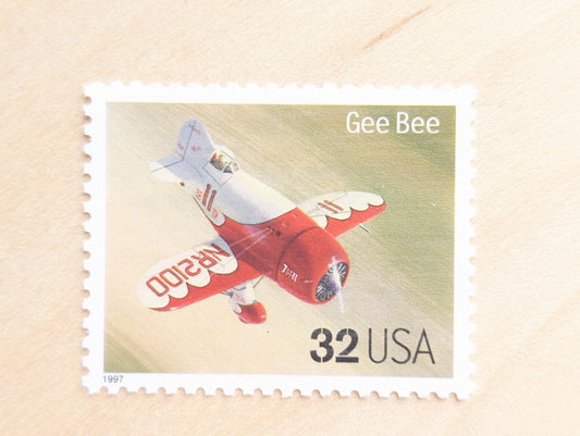 5 Gee Bee Classic American Aircraft Stamps, Unused US Postage Stamps, 1996, 32 Cent Stamps