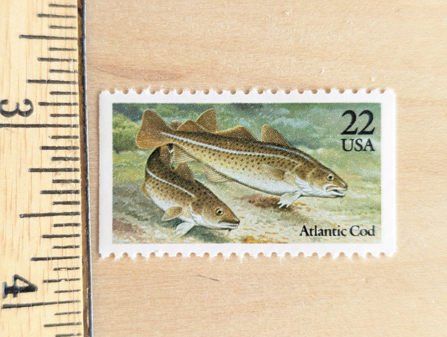 5 Atlantic Cod Stamp, 22 Cent, 1986, Unused Postage Stamps