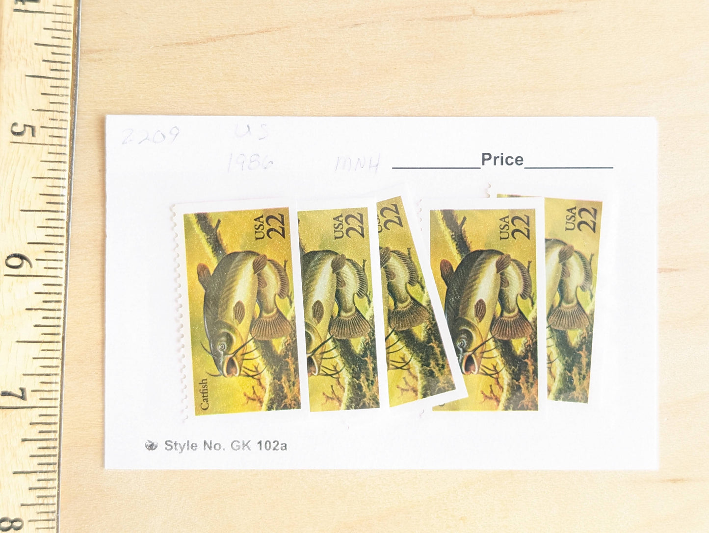 5 Catfish Stamp, 22 Cent, 1986, Unused Postage Stamps