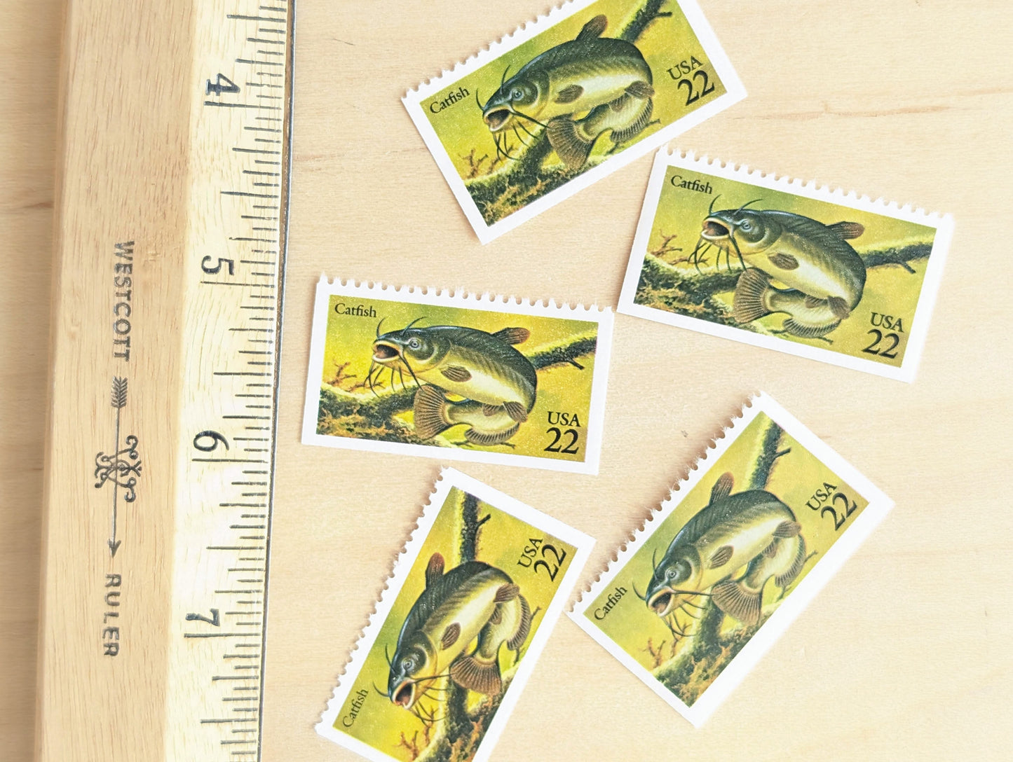 5 Catfish Stamp, 22 Cent, 1986, Unused Postage Stamps