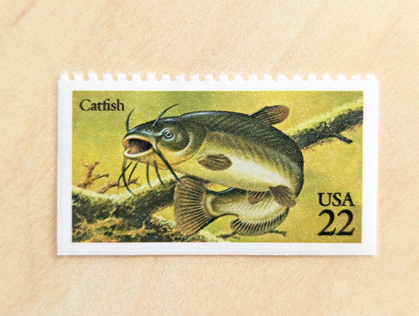 5 Catfish Stamp, 22 Cent, 1986, Unused Postage Stamps