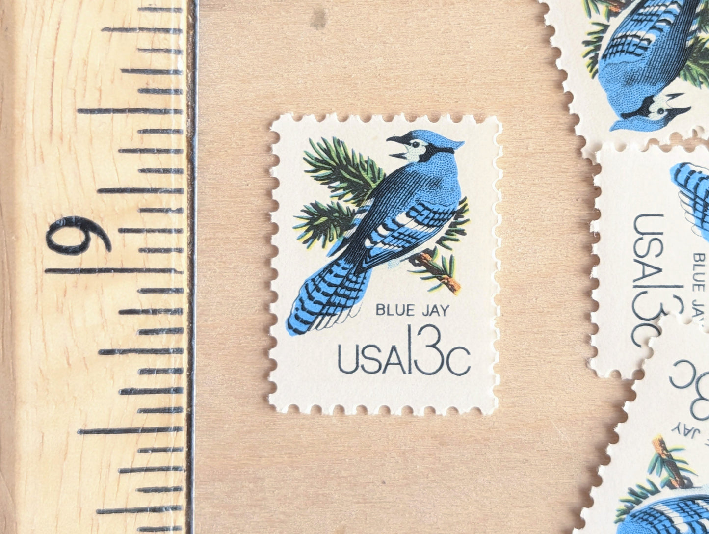 Set of 10 Blue Jay Stamps, 13 Cent, 1978 Unused Postage Stamps