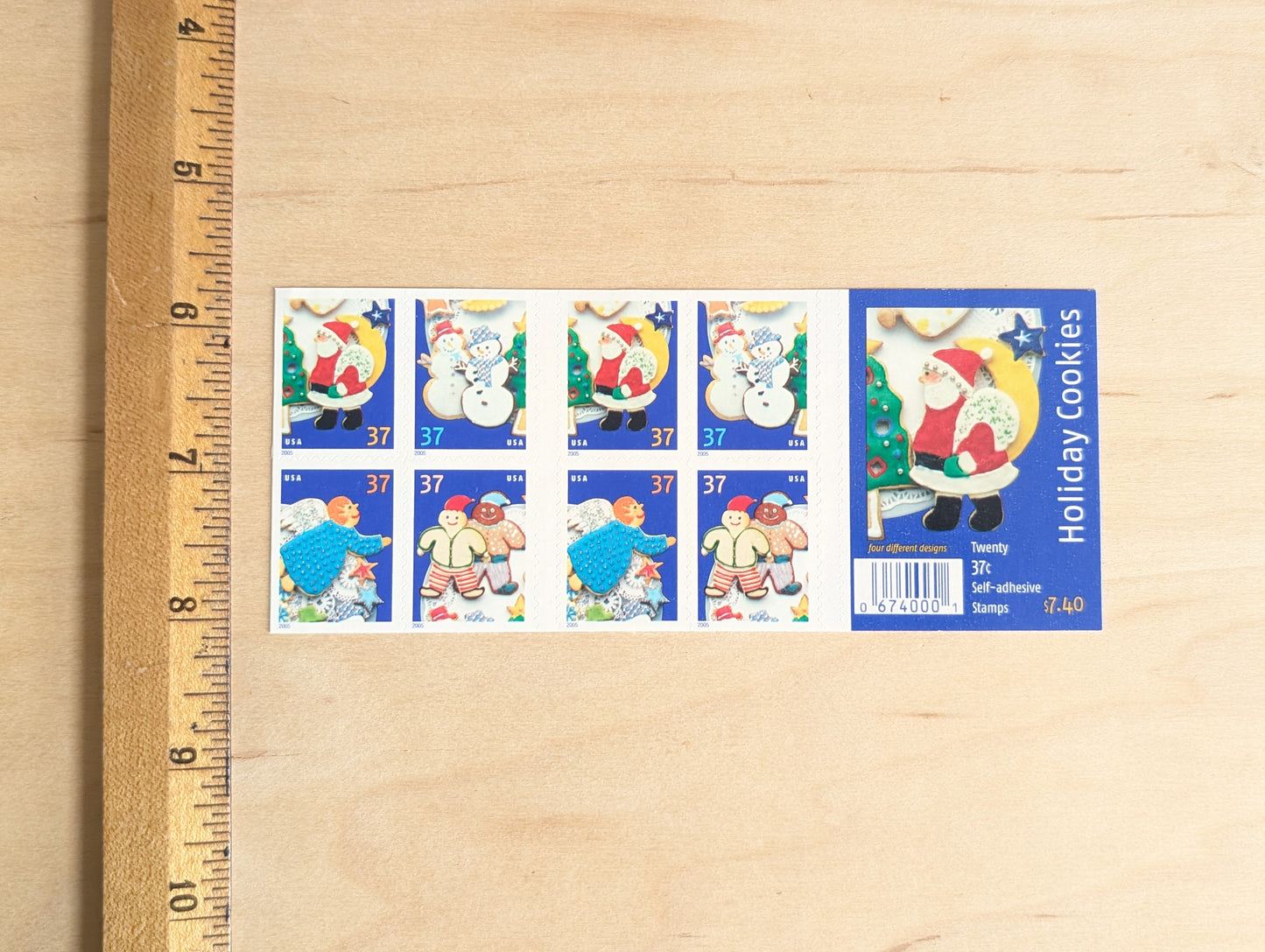 Sheet of 20 Holiday Cookies Stamps, 37 Cent Stamps, 2005 Unused USPS Postage Stamps