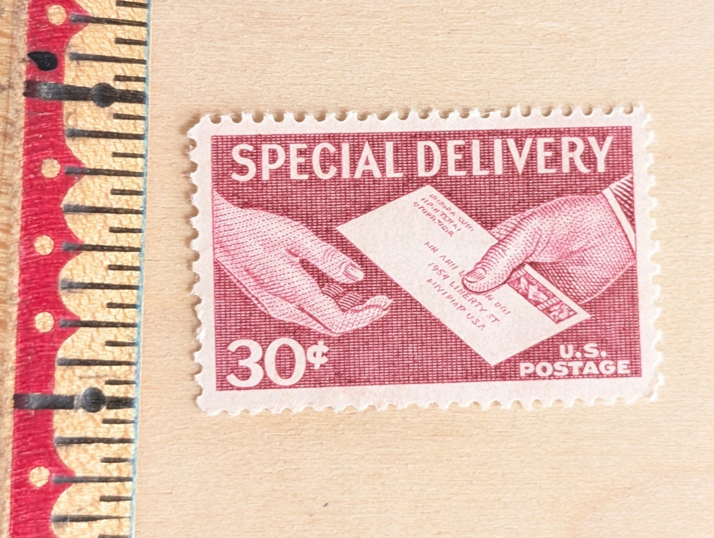 10 Special Delivery Stamps, 1957 Unused Postage Stamps, 30 Cent Stamps