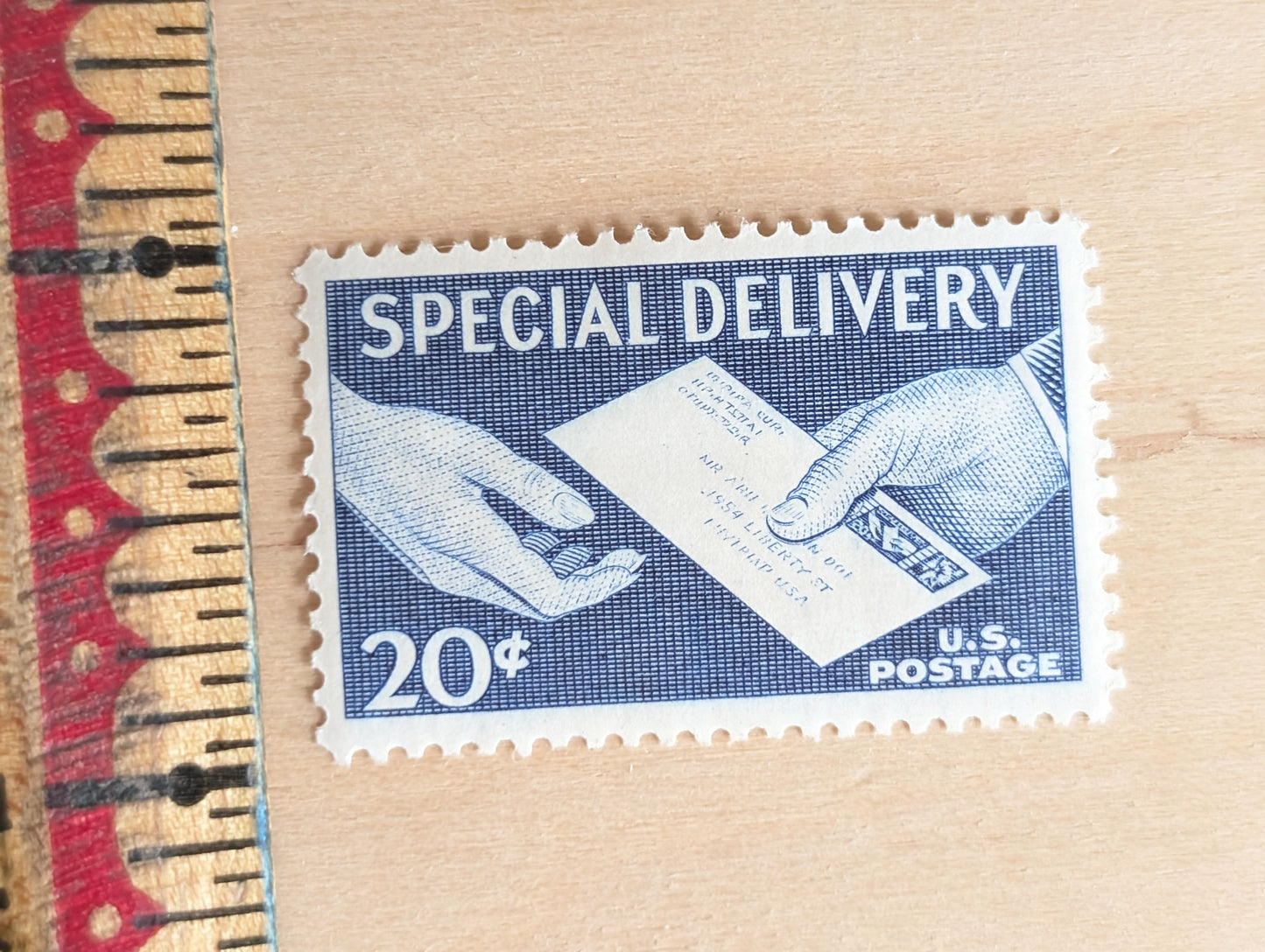 10 Special Delivery Stamps, 1954 Unused Postage Stamps, 20 Cent Stamps