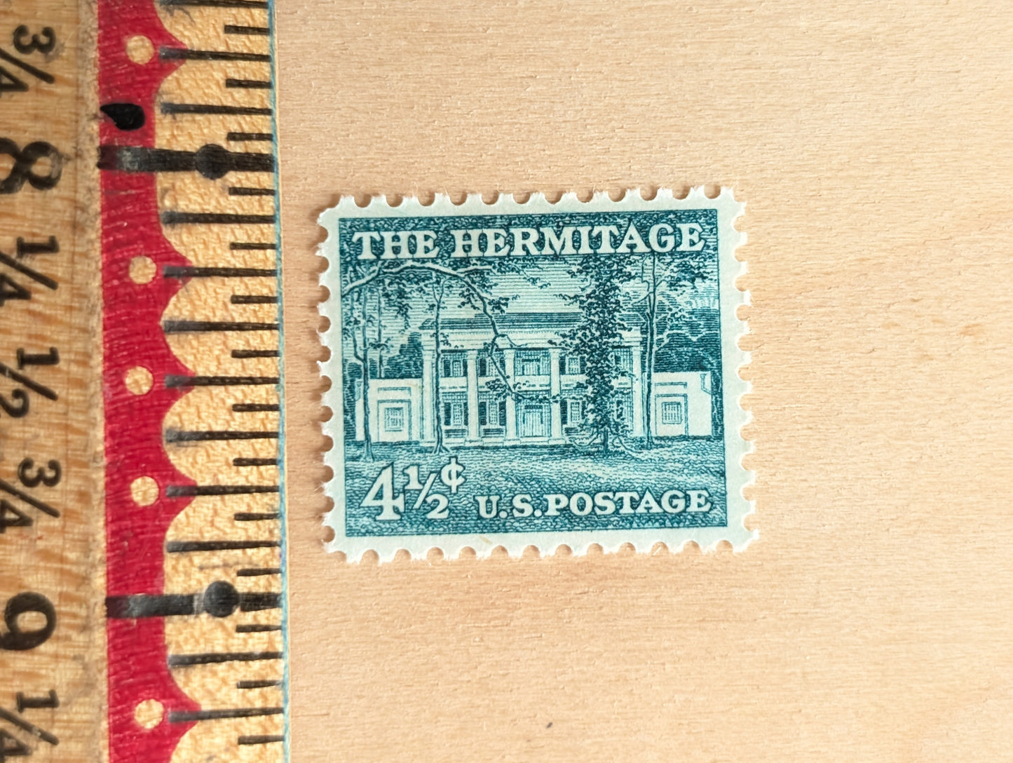 10 The Hermitage Stamps, Liberty Series, 1959 Unused Postage Stamps, 4.5 Cent Stamps