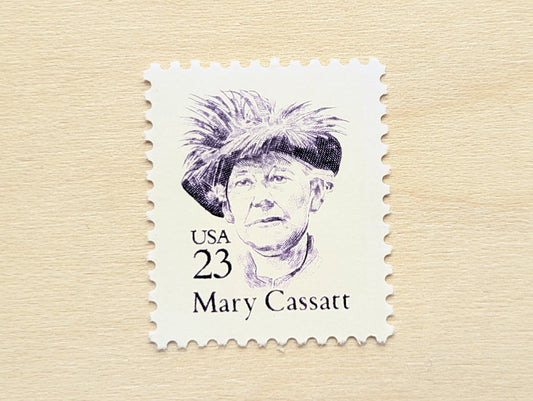 Mary Cassatt, Set of 10, Vintage Unused USPS 23 Cent Postage Stamps, Mary Cassatt Stamps, 1988, Gummed
