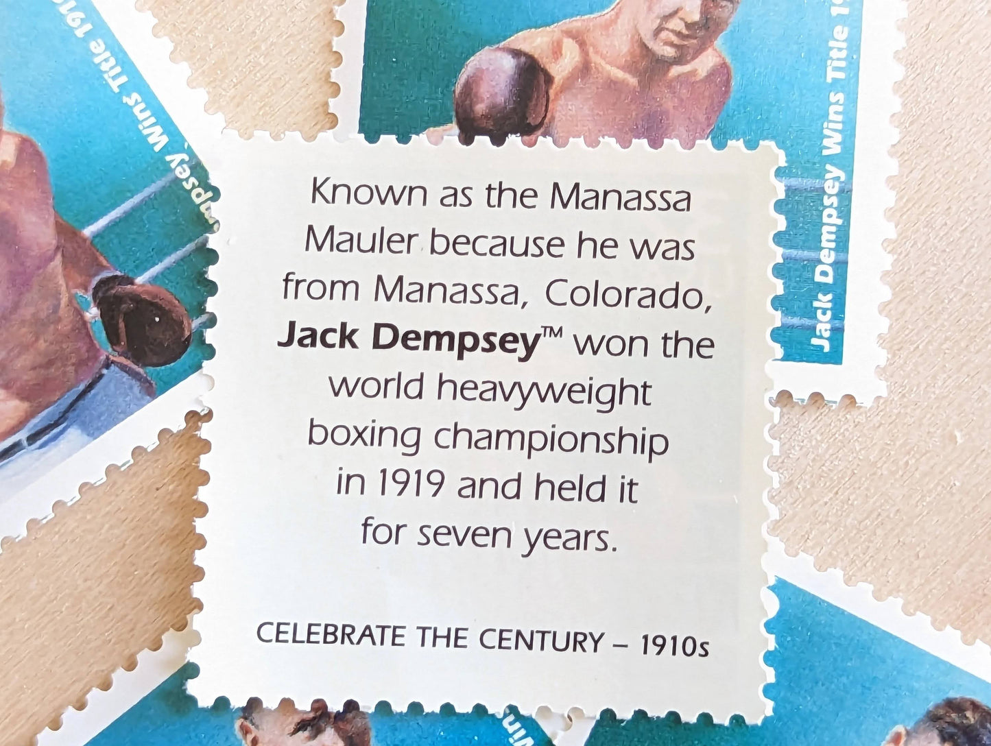 5 Jack Dempsey, 32 Cent, 1998, 1910s Celebrate The Century, Unused Postage Stamps