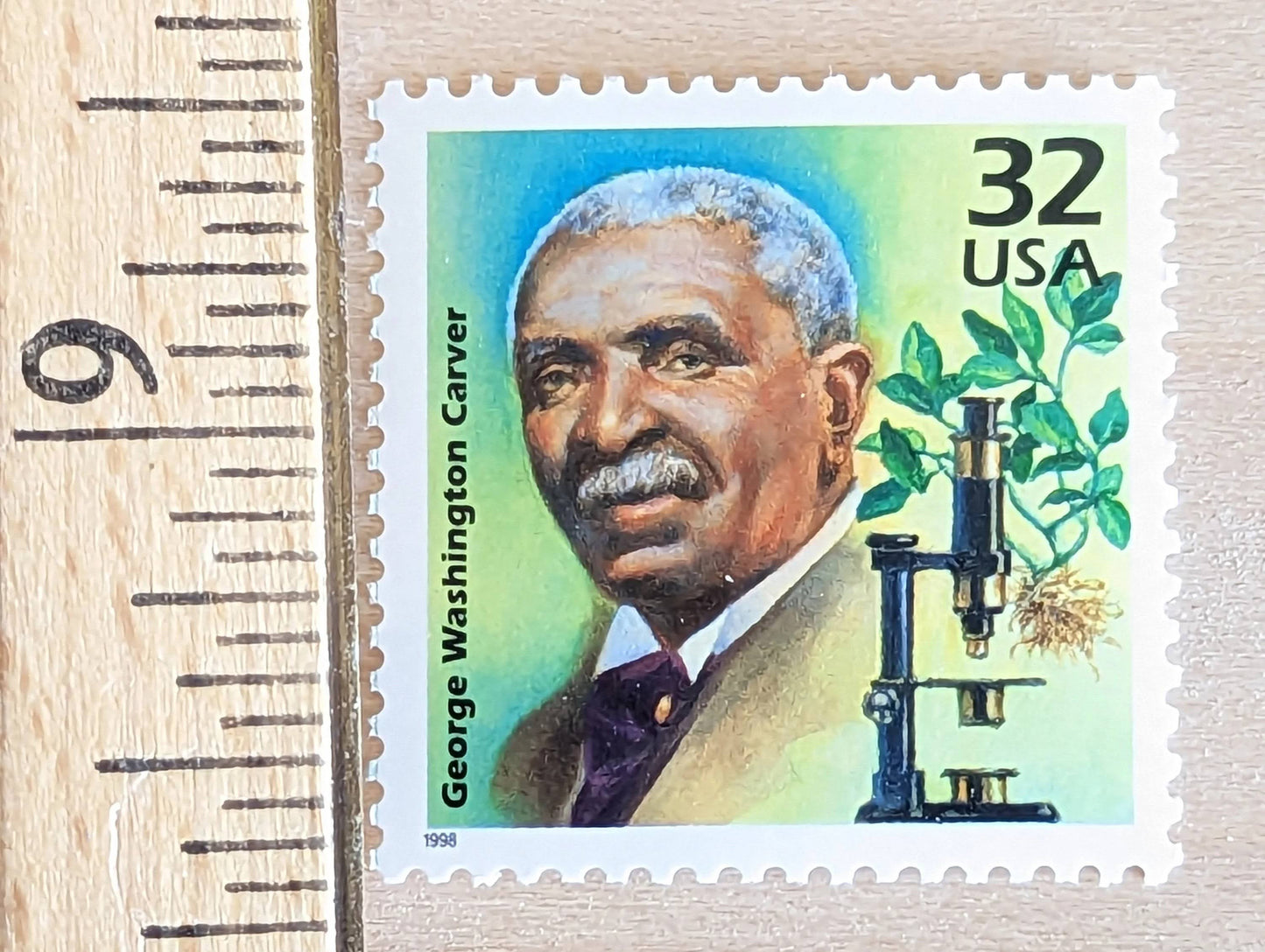 5 George Washington Carver, 32 Cent, 1998, 1910s Celebrate The Century, Unused Postage Stamps