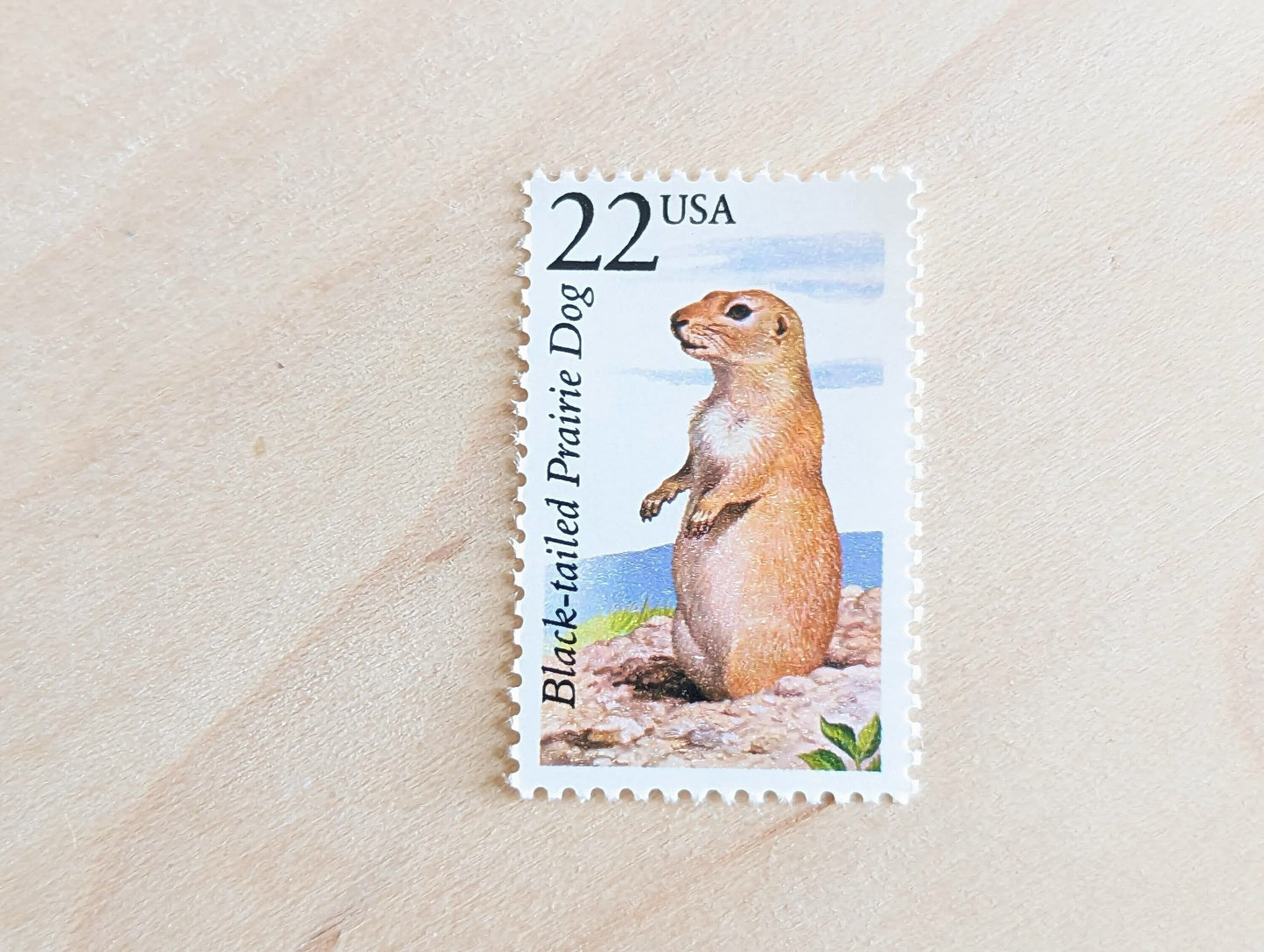 5 Black-Tailed Prairie Dog, 22 Cent, 1987, American Wildlife, Unused Postage Stamps