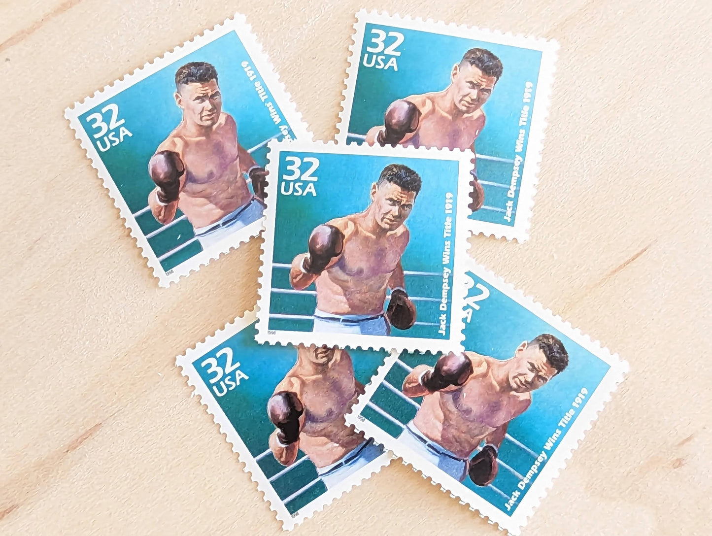 5 Jack Dempsey, 32 Cent, 1998, 1910s Celebrate The Century, Unused Postage Stamps