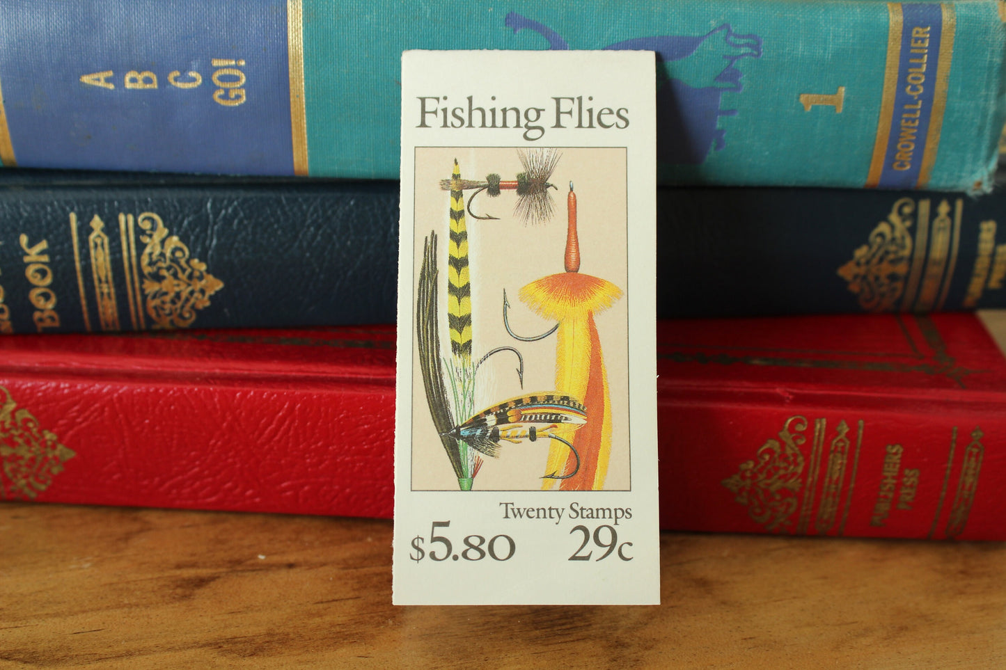 Booklet of Twenty 29 Cent Unused 1991 Fishing Flies US Postage Stamps, Fly Fishing, Fisherman