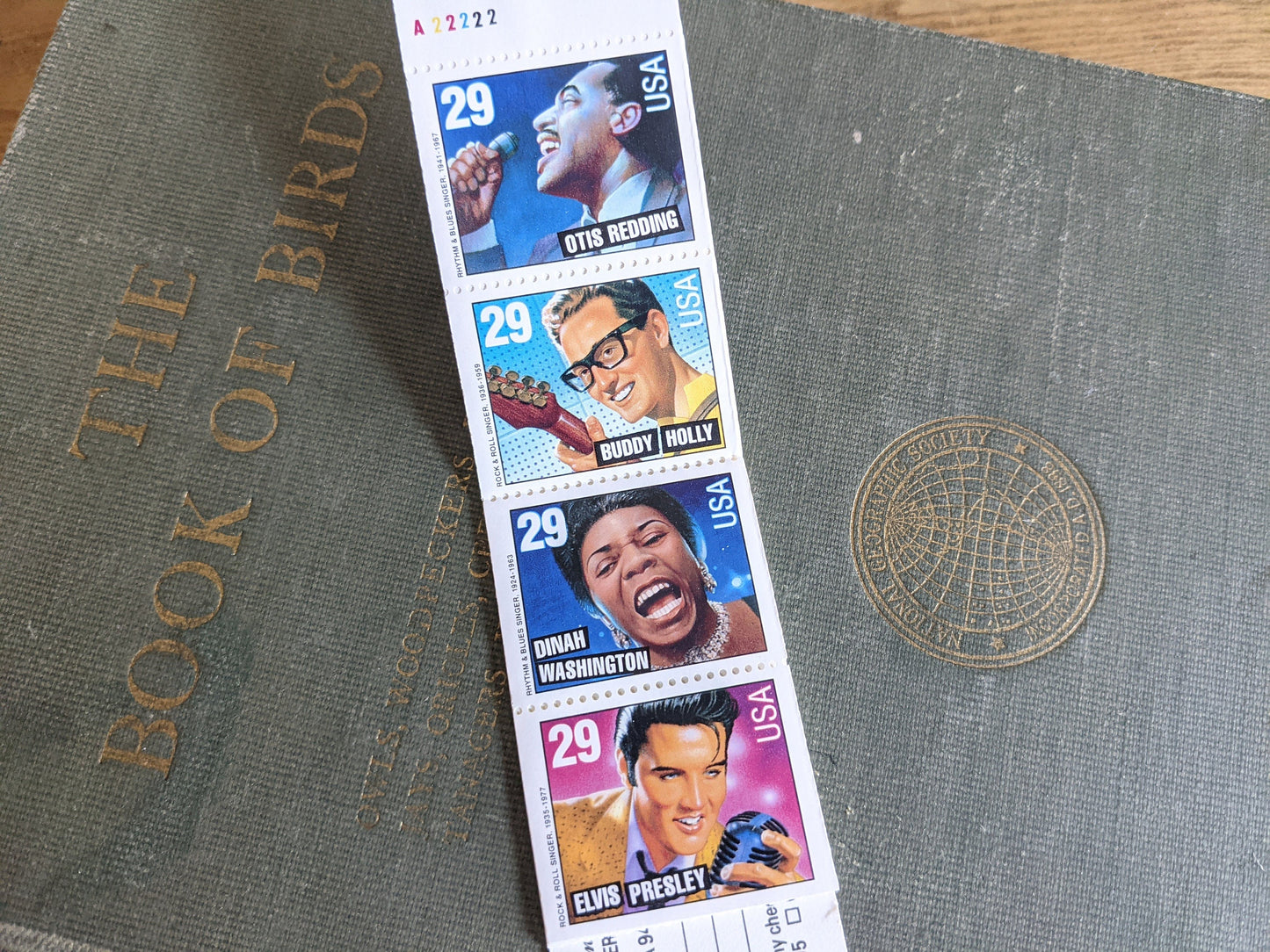 Booklet of Twenty 29 Cent Stamps Rock and Roll Rhythm and Blues, Elvis Presley, Bill Haley, Dinah Washington