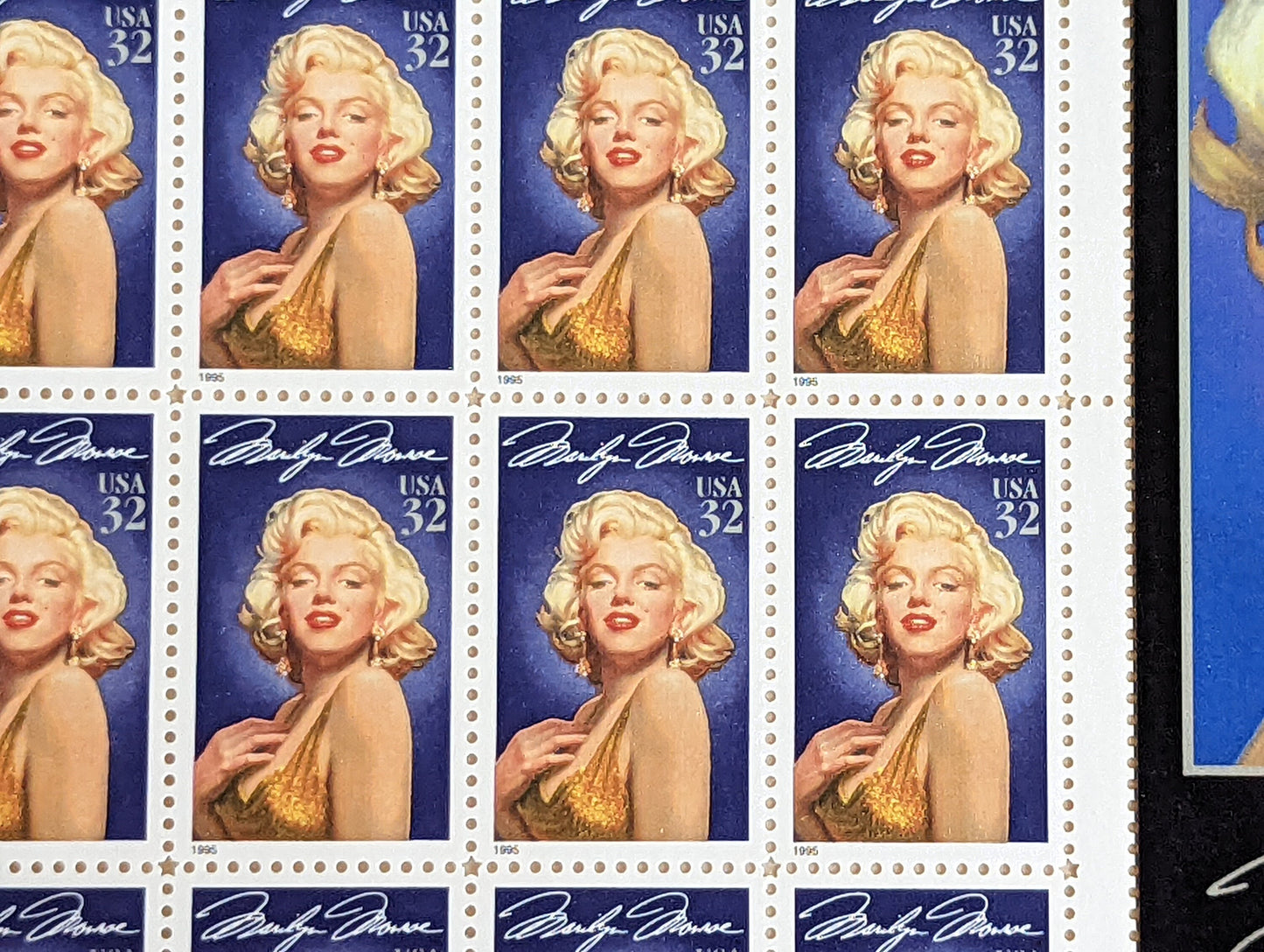Marilyn Monroe Unused US Stamp Sheet, 1995, Sheet of 20, 32 Cent Stamps, Legends of Hollywood