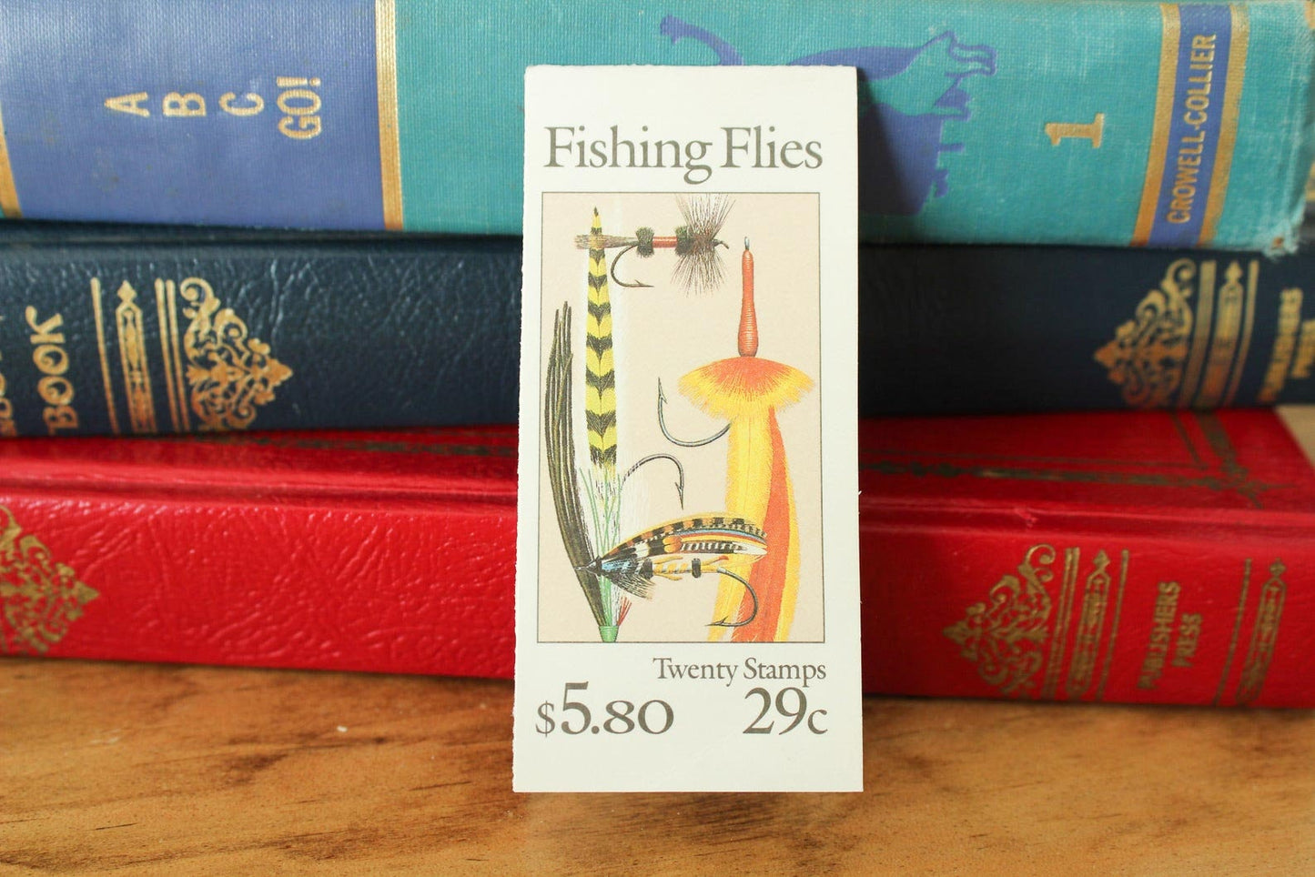 Booklet of Twenty 29 Cent Unused 1991 Fishing Flies US Postage Stamps, Fly Fishing, Fisherman