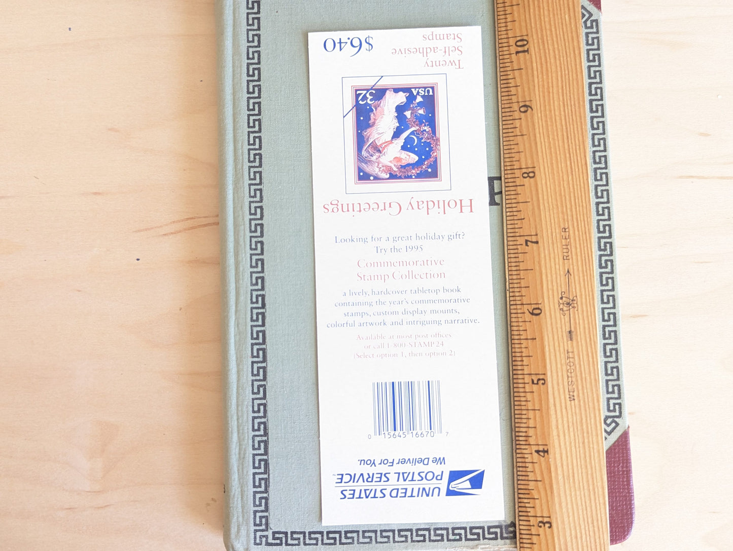 Angel Christmas Stamps, Vintage Unused 32 Cent USPS Stamps, 1995 Self-Adhesive
