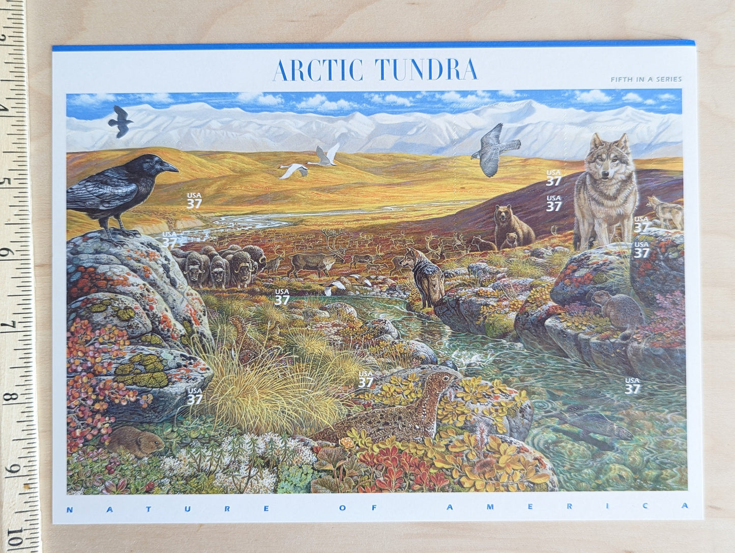 Arctic Tundra Unused Postage Stamp Sheet, 2002, Ten 37 Cent Stamps