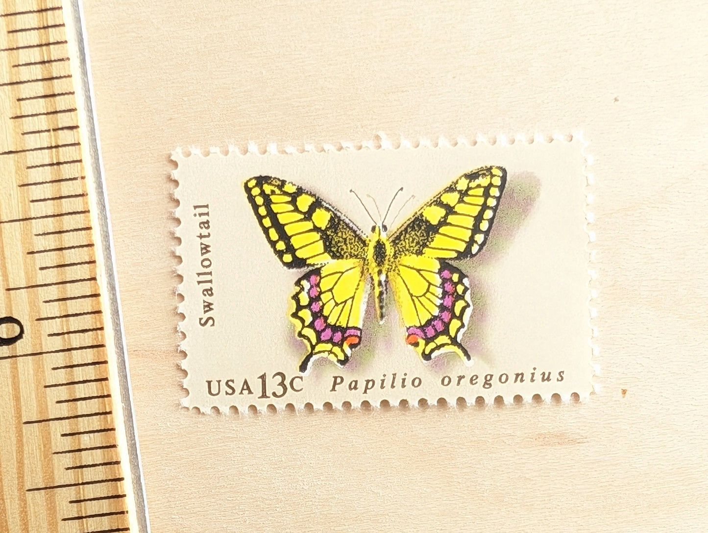 10 Swallowtail Butterfly Stamps, 1977 Unused Postage Stamps, 13 Cent Stamps