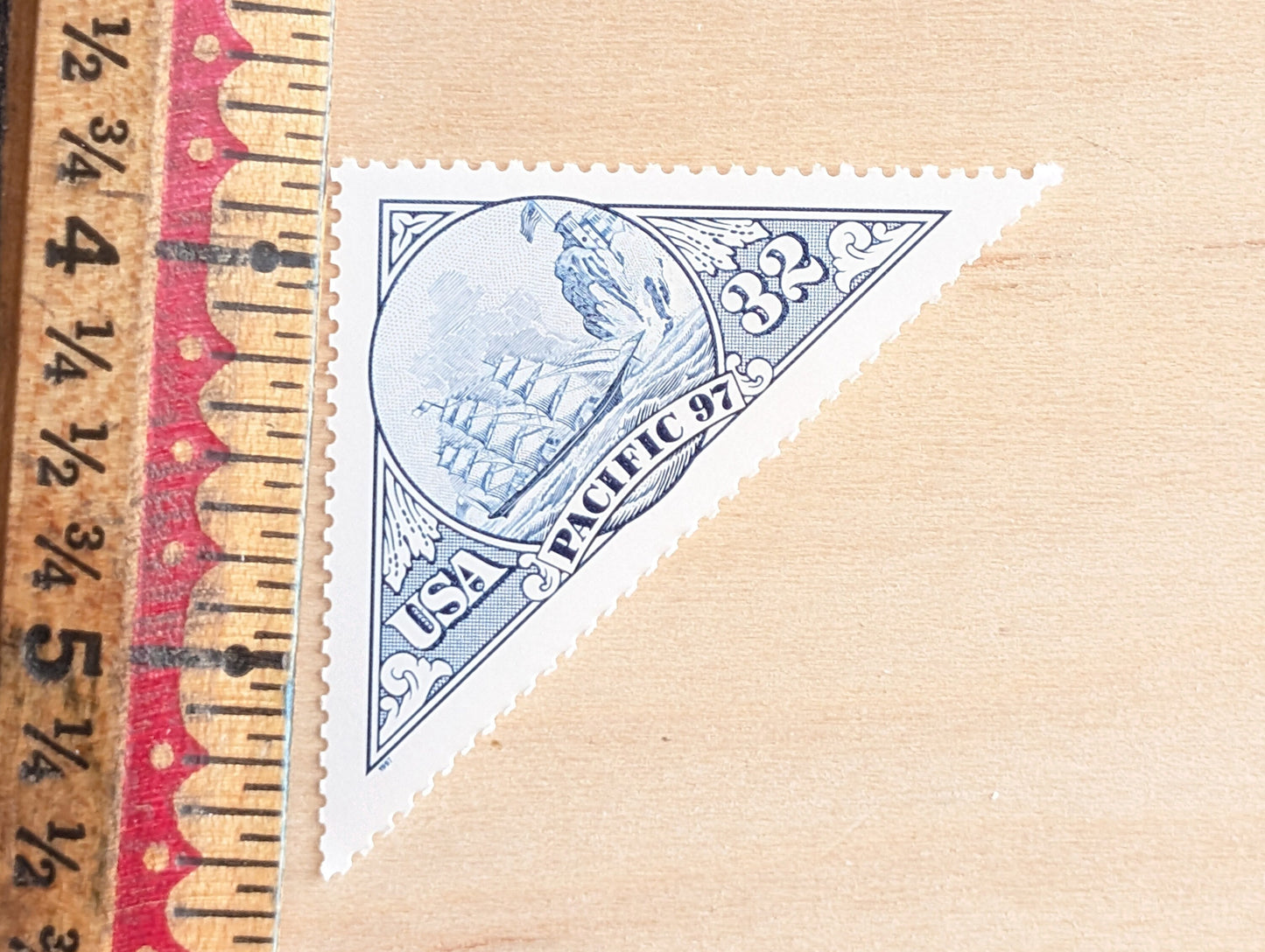 Pacific International Stamp Exhibition Stamps, Vintage Unused USPS 32 Cent Postage Stamps, 1997, Gummed