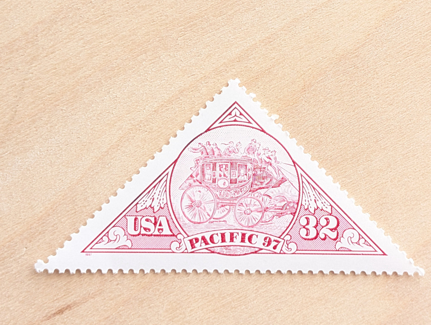 Pacific International Stamp Exhibition Stamps, Vintage Unused USPS 32 Cent Postage Stamps, 1997, Gummed