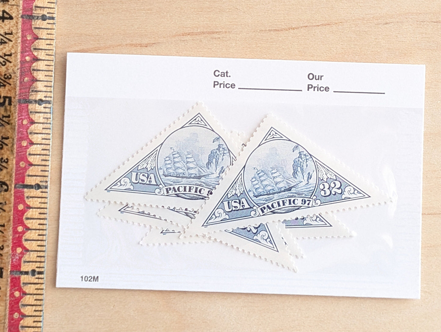 Pacific International Stamp Exhibition Stamps, Vintage Unused USPS 32 Cent Postage Stamps, 1997, Gummed