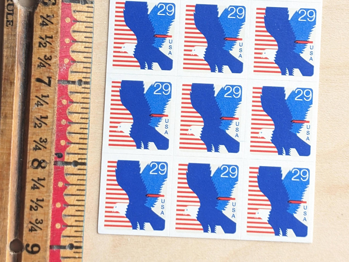 Booklet of 18 USA Bald Eagle Stamps, 29 Cent US Postage Stamps, 1994