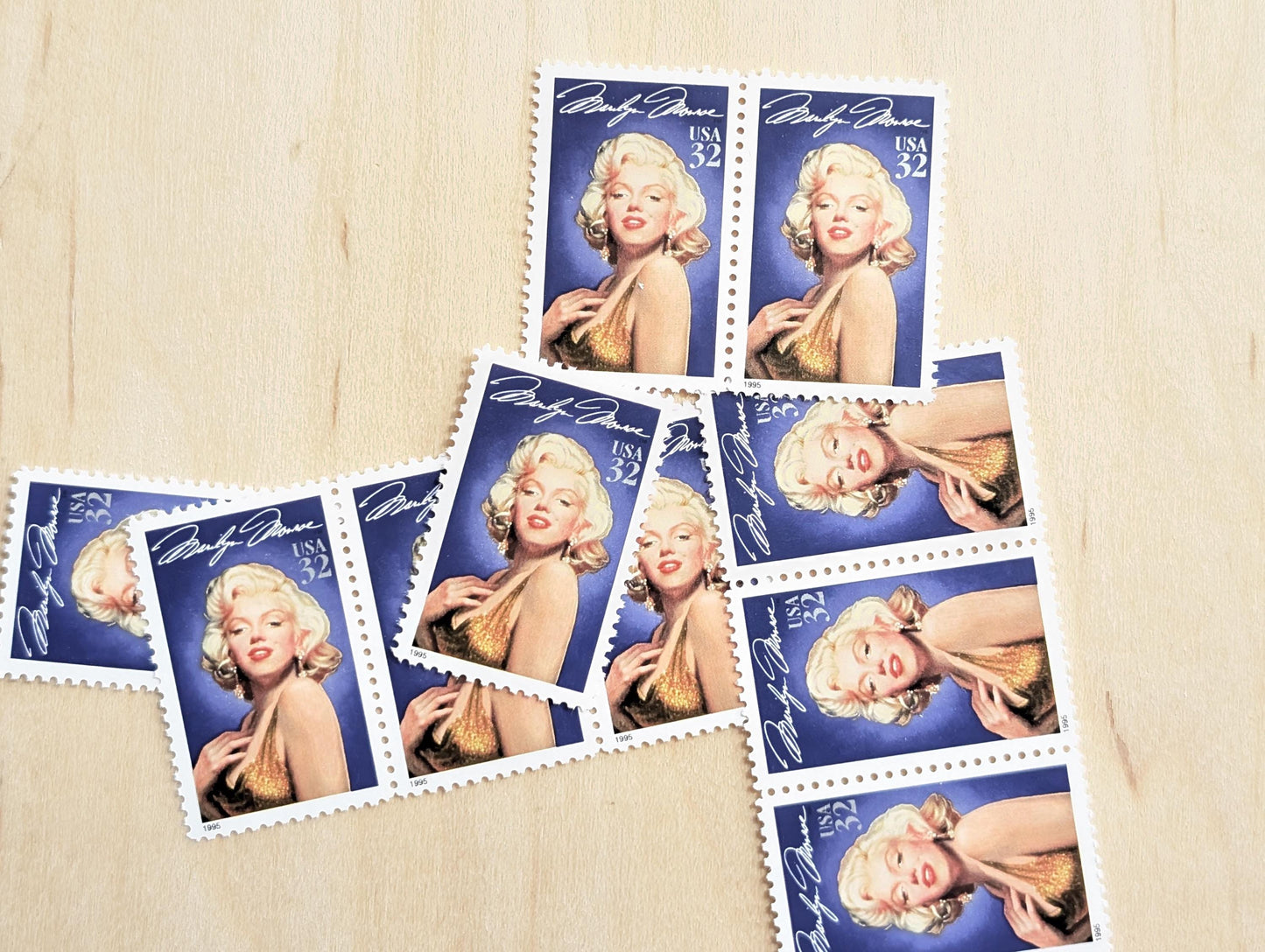 Marilyn Monroe Unused US Stamp Sheet, 1995, Sheet of 20, 32 Cent Stamps, Legends of Hollywood