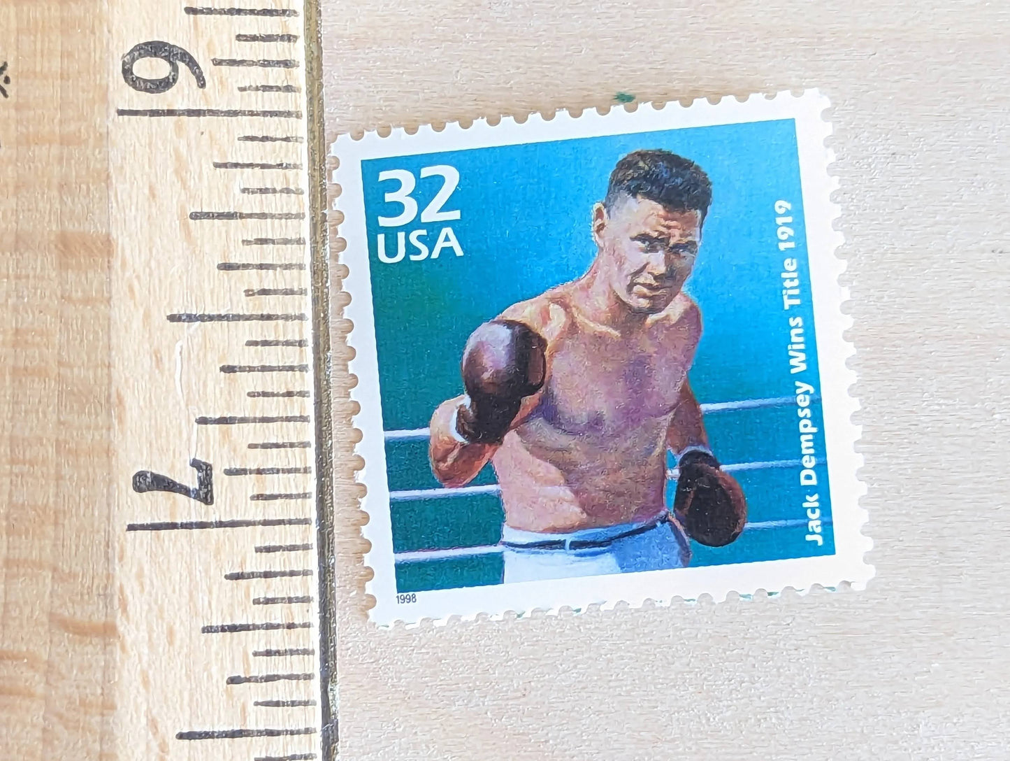 5 Jack Dempsey, 32 Cent, 1998, 1910s Celebrate The Century, Unused Postage Stamps