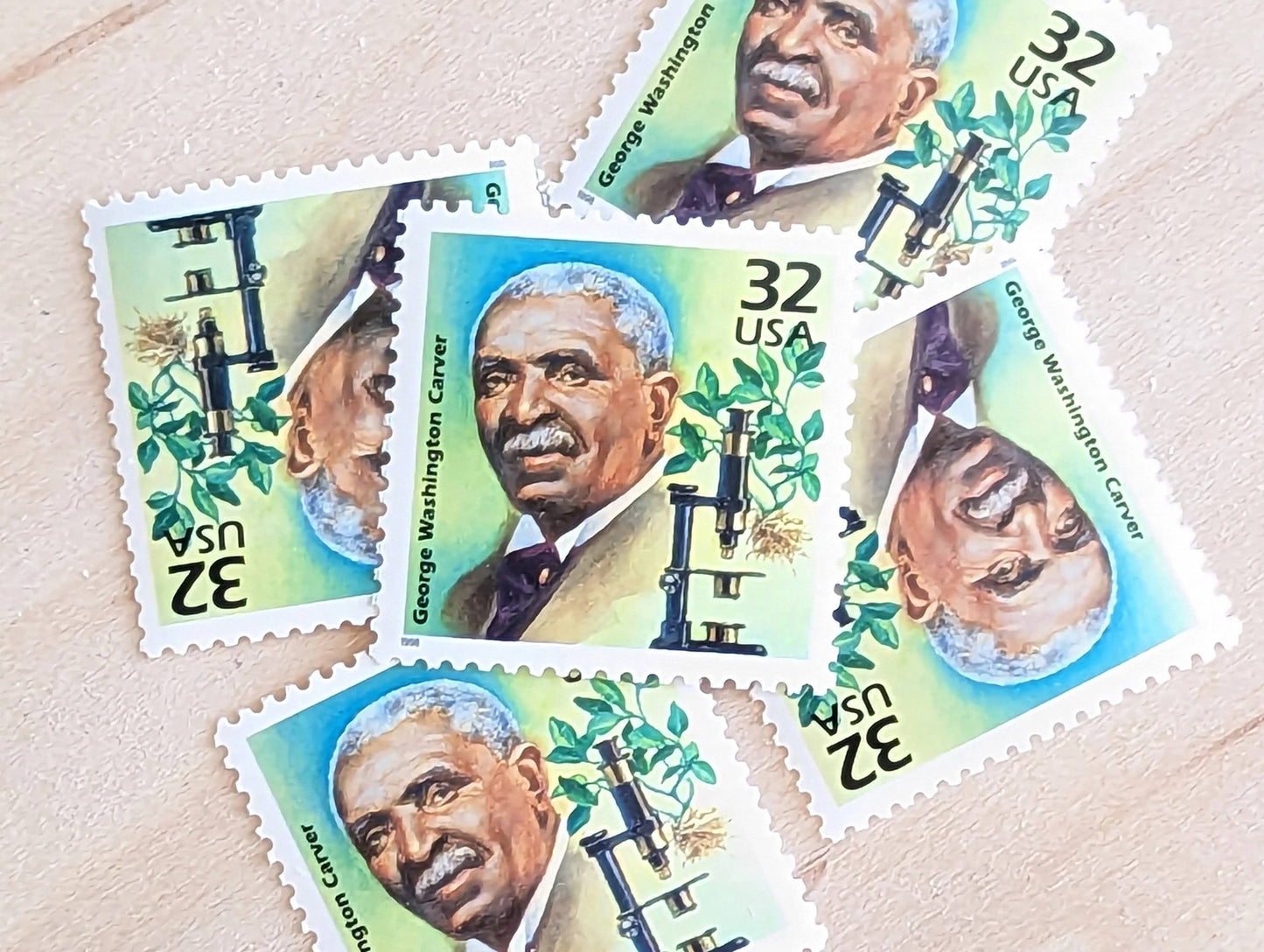 5 George Washington Carver, 32 Cent, 1998, 1910s Celebrate The Century, Unused Postage Stamps