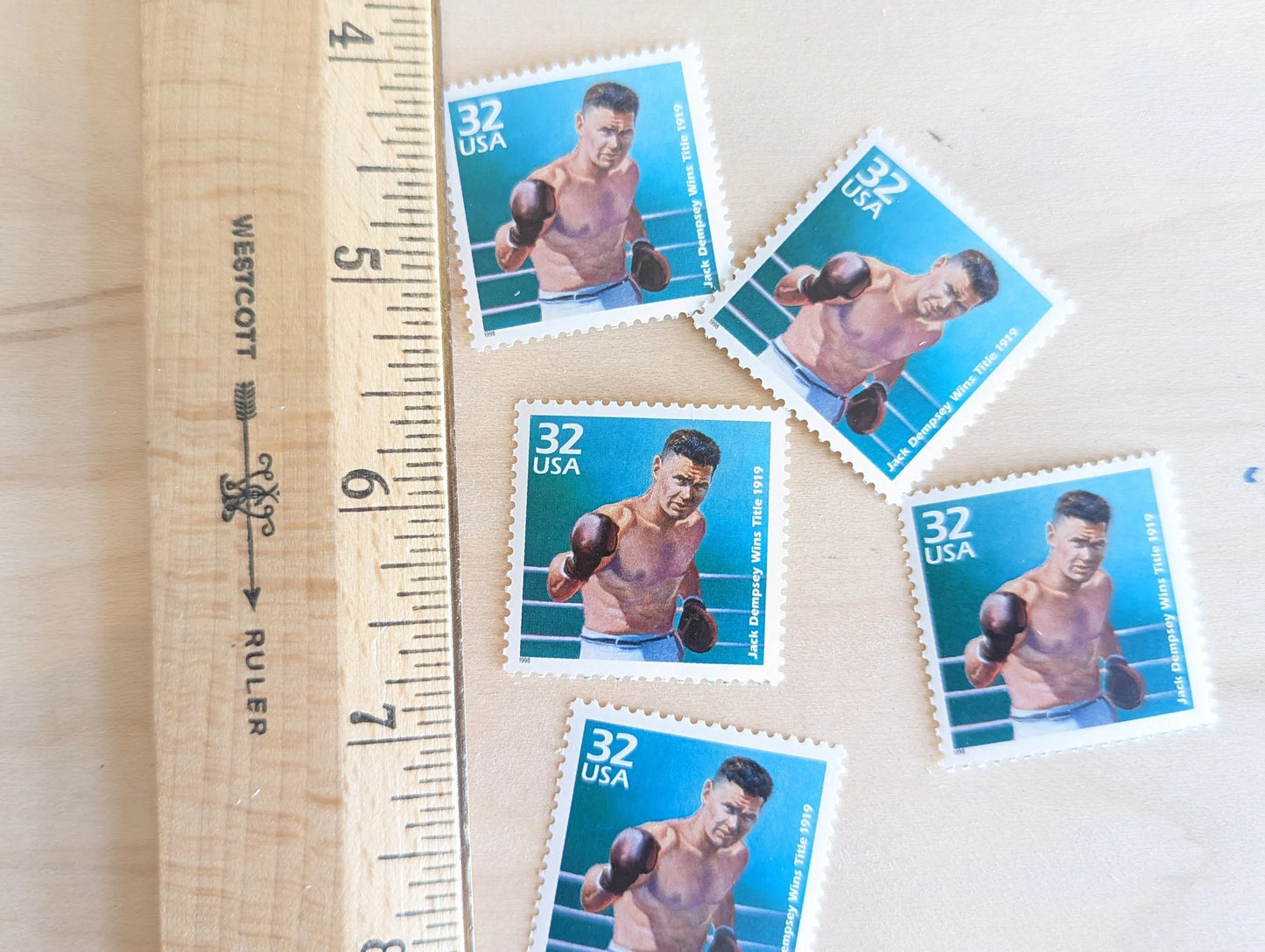 5 Jack Dempsey, 32 Cent, 1998, 1910s Celebrate The Century, Unused Postage Stamps