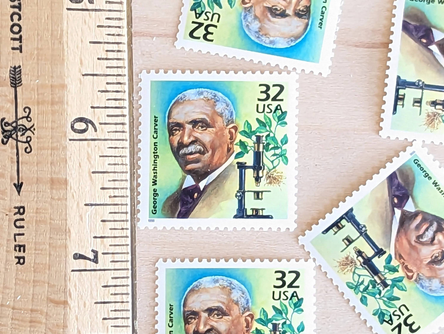 5 George Washington Carver, 32 Cent, 1998, 1910s Celebrate The Century, Unused Postage Stamps